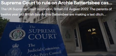 Archie Battersbee Case 